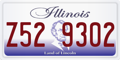 IL license plate Z529302