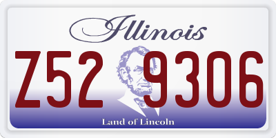 IL license plate Z529306