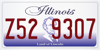 IL license plate Z529307