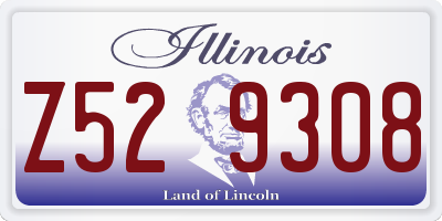 IL license plate Z529308