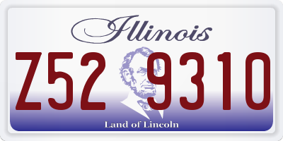 IL license plate Z529310