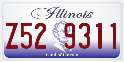 IL license plate Z529311
