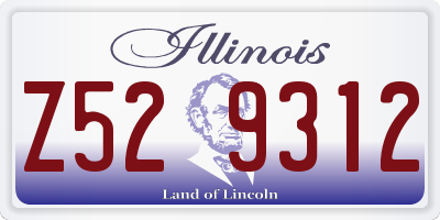 IL license plate Z529312