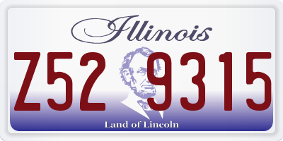 IL license plate Z529315
