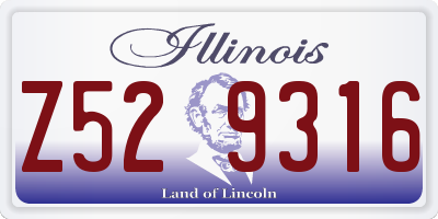 IL license plate Z529316