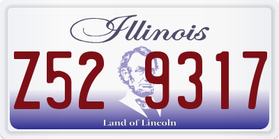 IL license plate Z529317