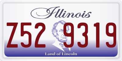IL license plate Z529319