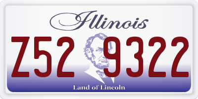 IL license plate Z529322