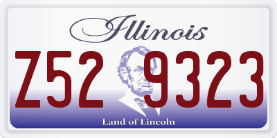 IL license plate Z529323