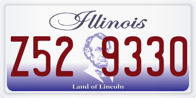 IL license plate Z529330