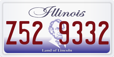IL license plate Z529332