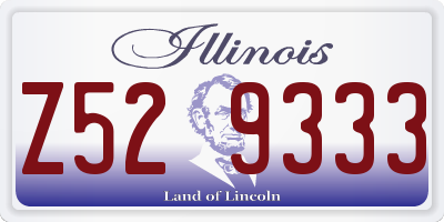 IL license plate Z529333