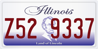 IL license plate Z529337