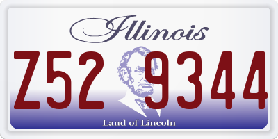 IL license plate Z529344
