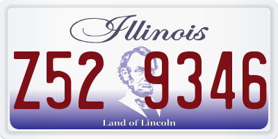 IL license plate Z529346