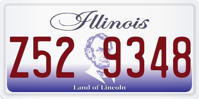 IL license plate Z529348