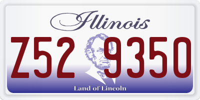 IL license plate Z529350