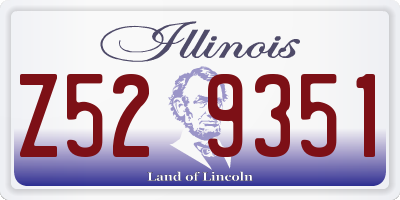IL license plate Z529351
