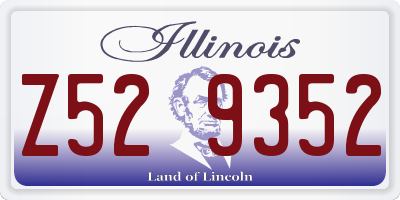 IL license plate Z529352
