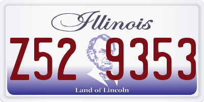 IL license plate Z529353