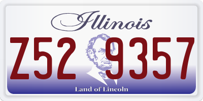 IL license plate Z529357