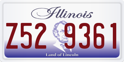 IL license plate Z529361