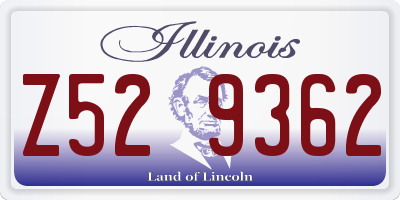 IL license plate Z529362