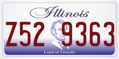 IL license plate Z529363