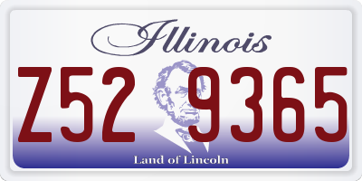 IL license plate Z529365