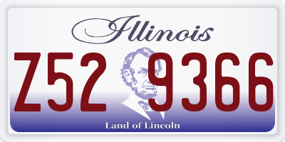 IL license plate Z529366