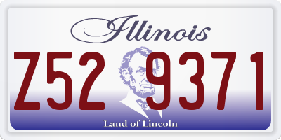 IL license plate Z529371