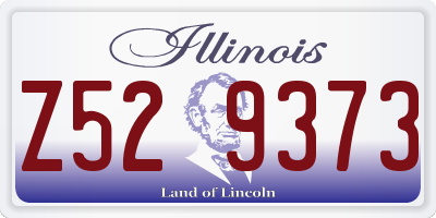 IL license plate Z529373