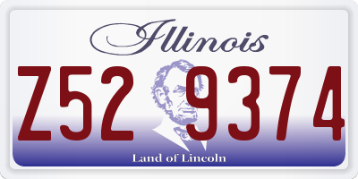 IL license plate Z529374