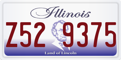 IL license plate Z529375