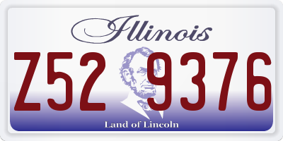 IL license plate Z529376