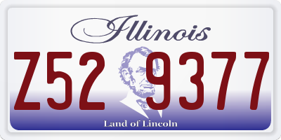 IL license plate Z529377