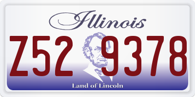 IL license plate Z529378