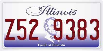 IL license plate Z529383