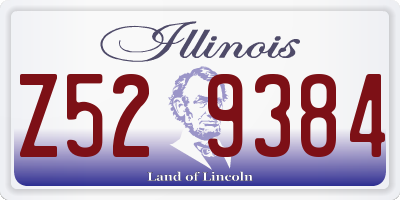 IL license plate Z529384