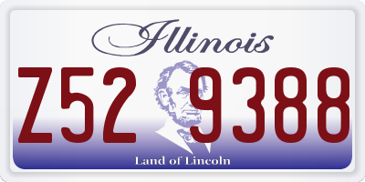 IL license plate Z529388