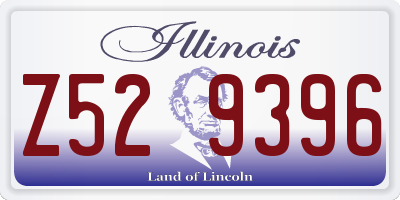 IL license plate Z529396