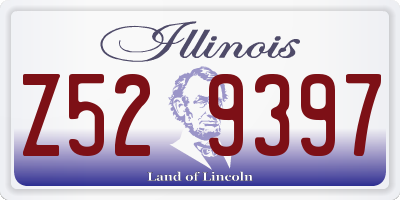 IL license plate Z529397