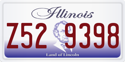 IL license plate Z529398