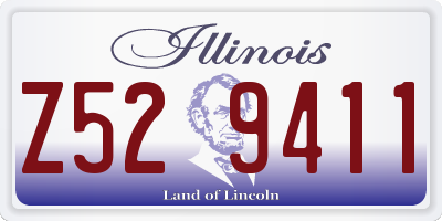 IL license plate Z529411