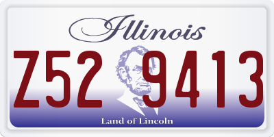 IL license plate Z529413
