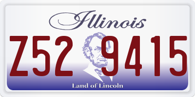 IL license plate Z529415