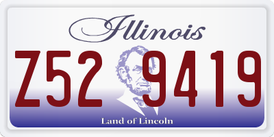 IL license plate Z529419