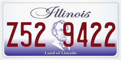 IL license plate Z529422