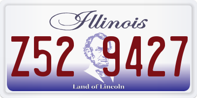 IL license plate Z529427