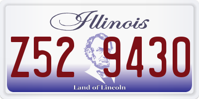 IL license plate Z529430